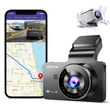 4K felbontású  WIFI+GPS Dupla kamera AzDome M63 autós kamera 