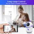 Magyar menüs WIFI-s 2,4 és 5 Ghz-es 4Mpixeles beltéri kamera forgatható megfigyelő kamera, e-CAM RL-28