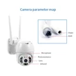 Magyar menüs, WIFI-s motoros kültéri kamera Siepem S6820 (2MP)