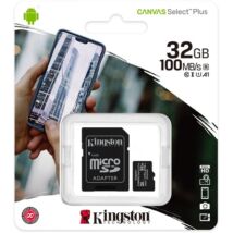 32 gb-os Kingston micro SD kártya (class10) 