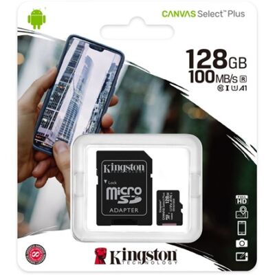 128 gb-os Kingston micro SD kártya (class10)