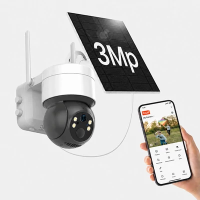 Magyar nyelvű, akkus, Motoros WIFI-s Kültéri megfigyelő kamera 3Mpixeles E-cam RH-BC10T